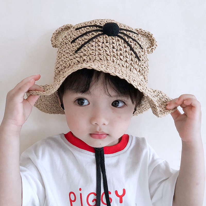 Baby shade hat summer thin boy baby traveling sun sun baby straw hat tide weaving cool hat girl