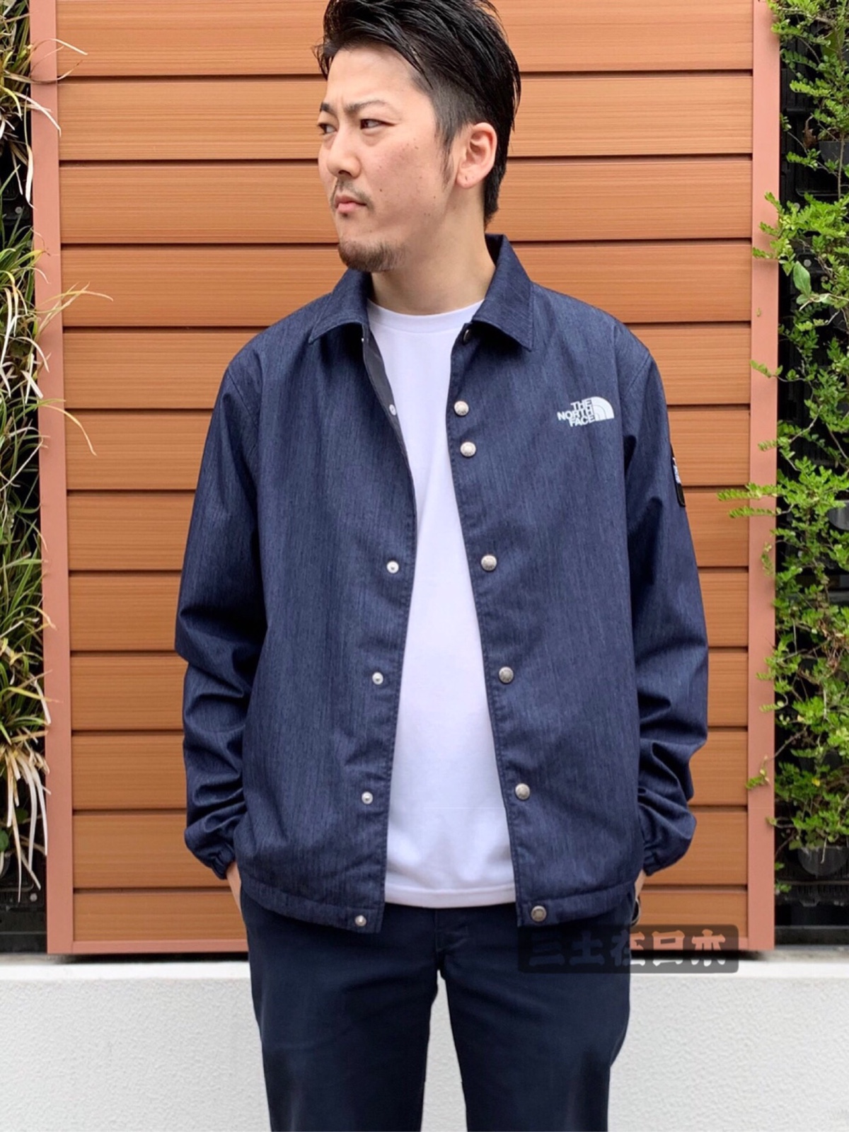 三土在日本21SS TNF北面GTX Denim Coach Jacket牛仔教练夹克-Taobao