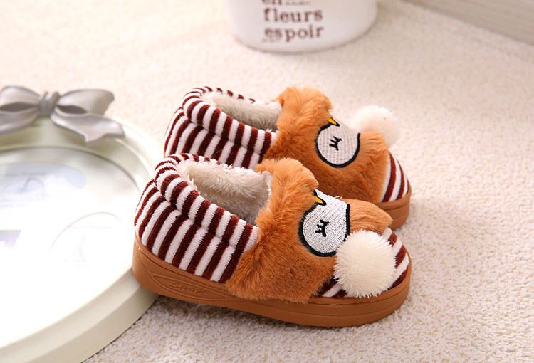 Chaussons enfants en suède pour hiver - semelle caoutchouc - Ref 1008609 Image 88