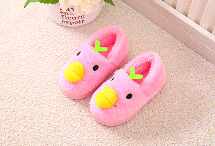 Pantoufles enfants en suède pour hiver - semelle caoutchouc - Ref 1033008 Image 46