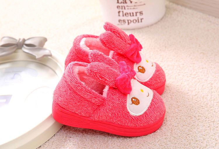 Chaussons enfants en suède pour hiver - semelle caoutchouc - Ref 1008609 Image 96