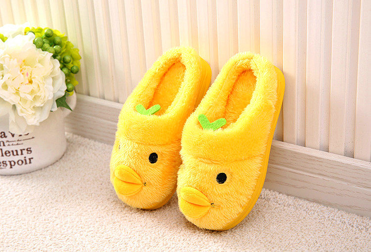 Pantoufles enfants en suède pour hiver - semelle caoutchouc - Ref 1033008 Image 21