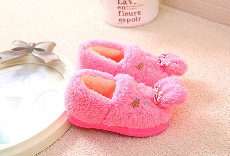 Chaussons enfants en suède pour hiver - semelle caoutchouc - Ref 1008609 Image 31