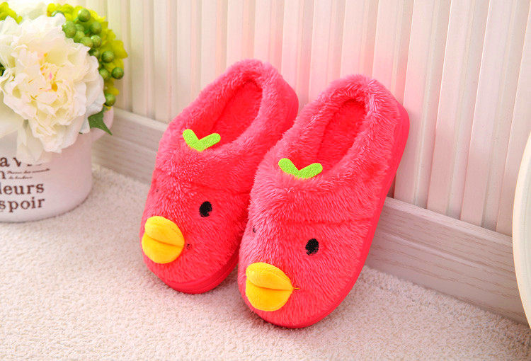 Pantoufles enfants en suède pour hiver - semelle caoutchouc - Ref 1033008 Image 30