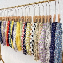 Childrens cotton silk pants summer and summer anti-mosquito thin girl baby small and medium-sized childrens thin section boy casual medium and large childrens home pants