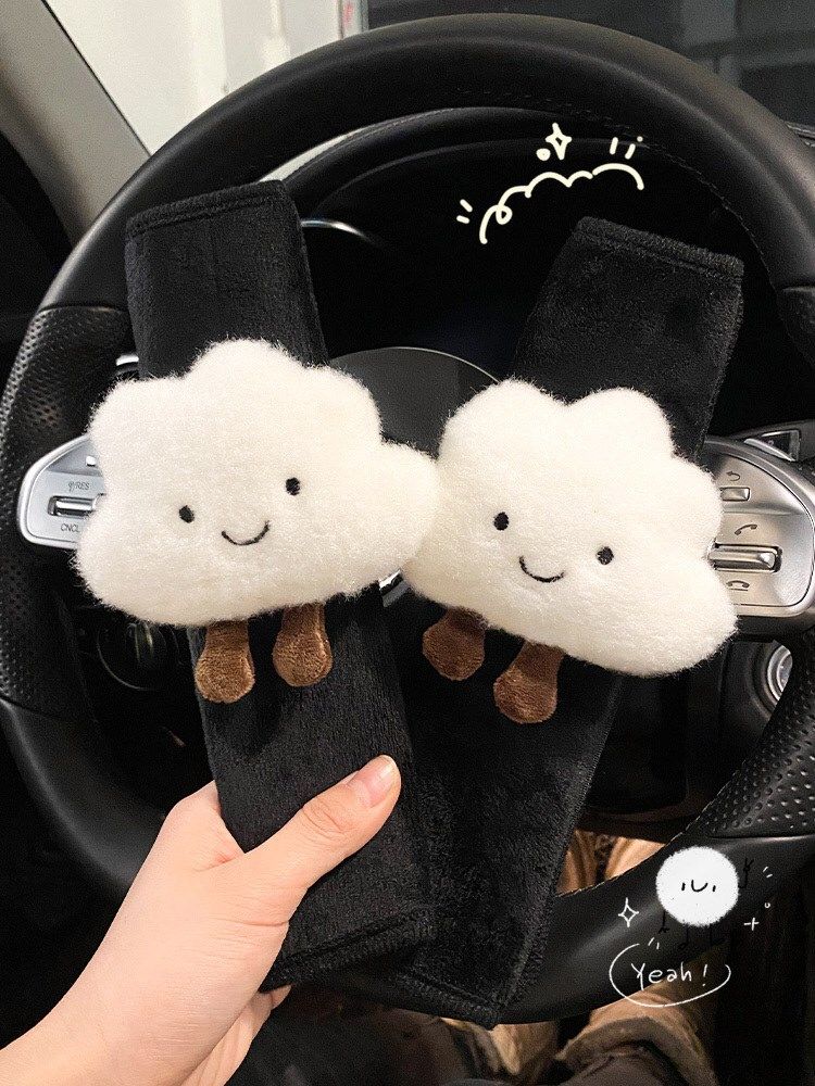 Seat belt shoulder cover a couple decorated car protective cover female interior goddess extended creative four seasons