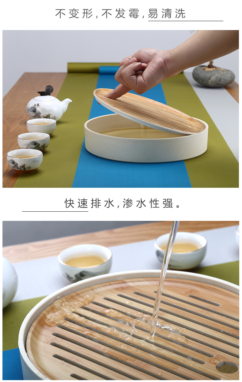 TaoMingTang melamine kung fu tea tray household contracted tea Japanese saucer dish practical storage size dry terms