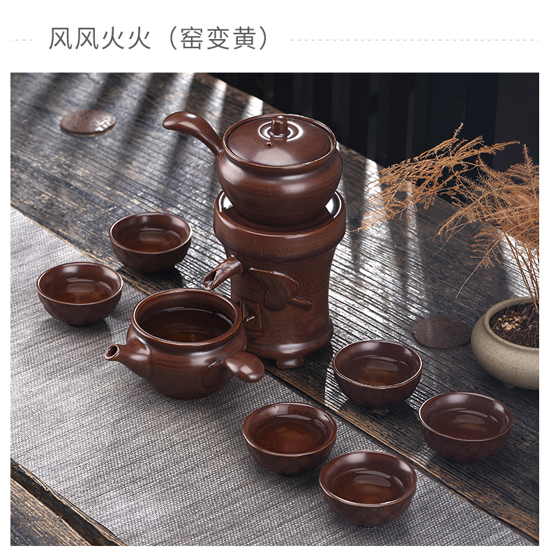 TaoMingTang lazy automatic kung fu tea set ceramic tea set tea service of tea of tea ware fambe restoring ancient ways