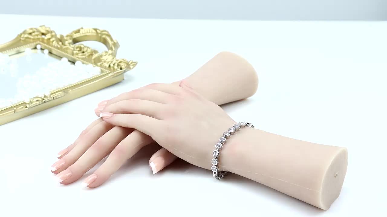 Realistic Silicone Mannequin Hand Model Flexible Fingers Soft Manikin