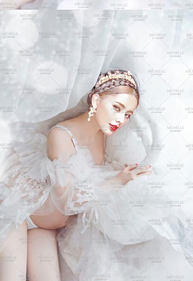 8054 quần áo phụ nữ mang thai Phiên bản Hàn Quốc của phối cảnh áo nịt len ​​studio bụng lớn Xác ướp ảnh nghệ thuật ảnh cưới các kiểu áo bầu đẹp