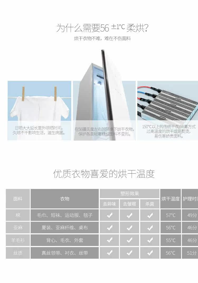 Сушилка для одежды 天骏智能衣物护理机消毒烘干机家用速干衣干洗机全自动熨烫机衣柜 Skyflying