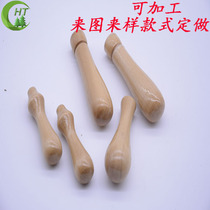 Special price wholesale wood handle set as solid wood handle solid wood filing knife handle wood handle filing knife handle five gold accessories