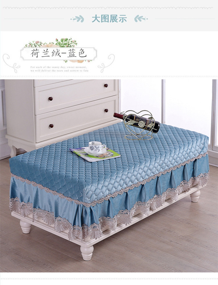 Bộ trà cashmere dày của Hà Lan bao gồm vải hộ gia đình chống bụi vải khăn trải bàn khăn trải bàn để dưới kính