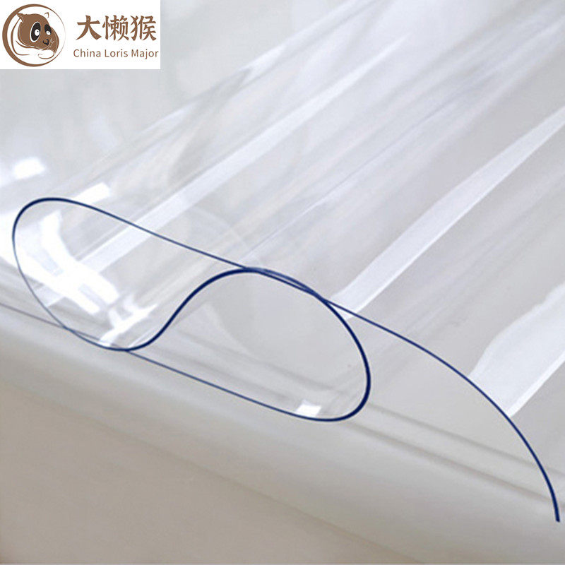 Waterproof oil-proof table cushion table cloth table cloth soft glass height transparent water crystal plate plastic table cloth free tea table cushion