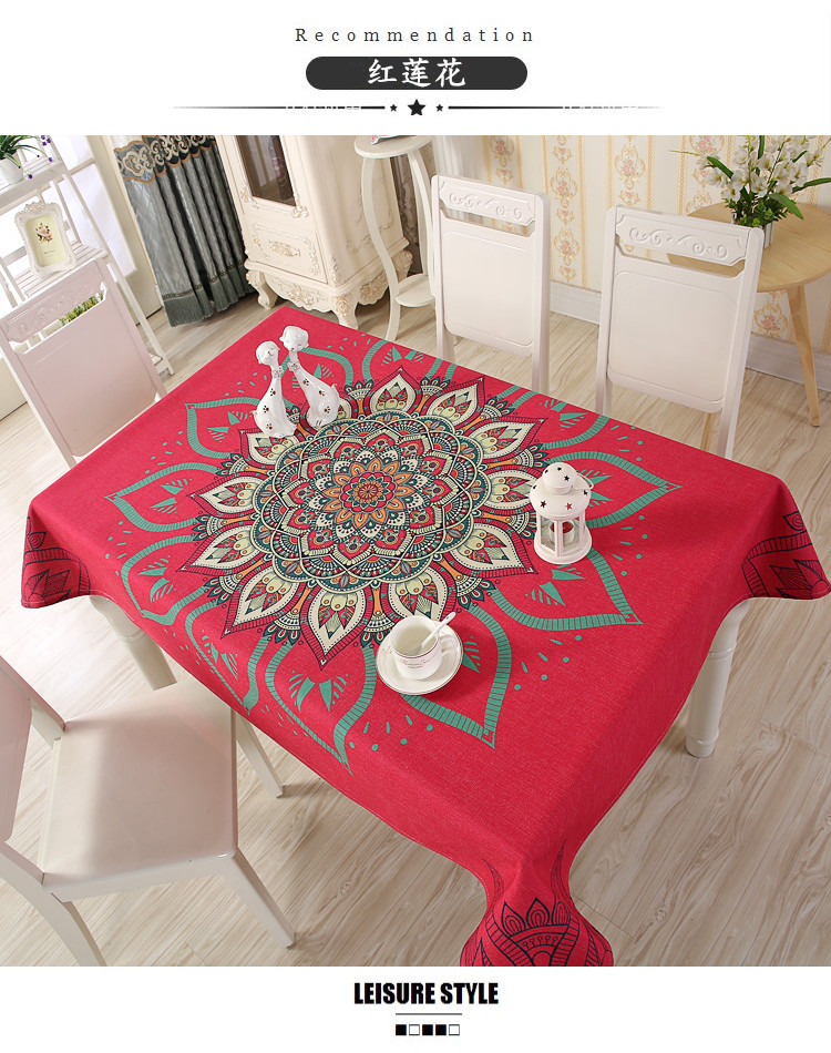 Khăn trải bàn bằng vải cotton và khăn trải bàn sáng tạo Châu Âu bàn cà phê nhỏ vuông nhà ăn khăn trải bàn hình chữ nhật hiện đại tối giản khăn trải bàn vải canvas