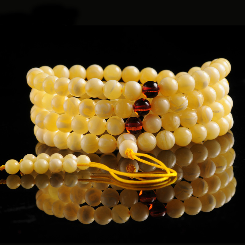Natural Amber Bracelet with Beeswax Beads, Russian Amber Stone Necklace, Accessories for Women and Men, Bracelet, Yuexin 6 Natural Amber Bracelet with Beeswax Beads, Russian Amber Stone Necklace, Accessories for Women and Men, Bracelet, Yuexin 6