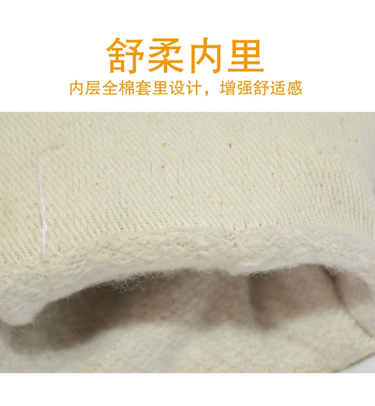 găng tay hàn Wits 10-0328 Găng Tay Thợ Hàn Chống Bỏng Và Chịu Nhiệt Độ Cao Xay Da Bò Dày Mùa Hè Dài Mềm Mại Bảo Hộ Lao Động găng tay hàn da bò bao tay hàn điện