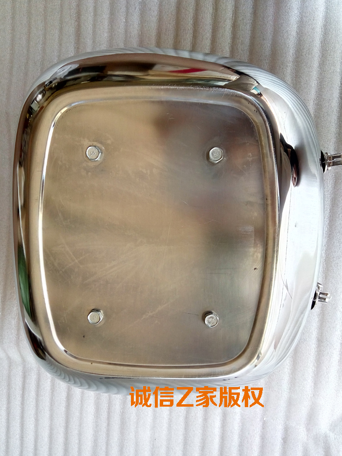 Chính hãng Chaohong Jinlong thép không gỉ xe gắn máy đuôi hộp thép không gỉ thân cây xe điện đuôi hộp scooter đuôi hộp cốp sau xe máy