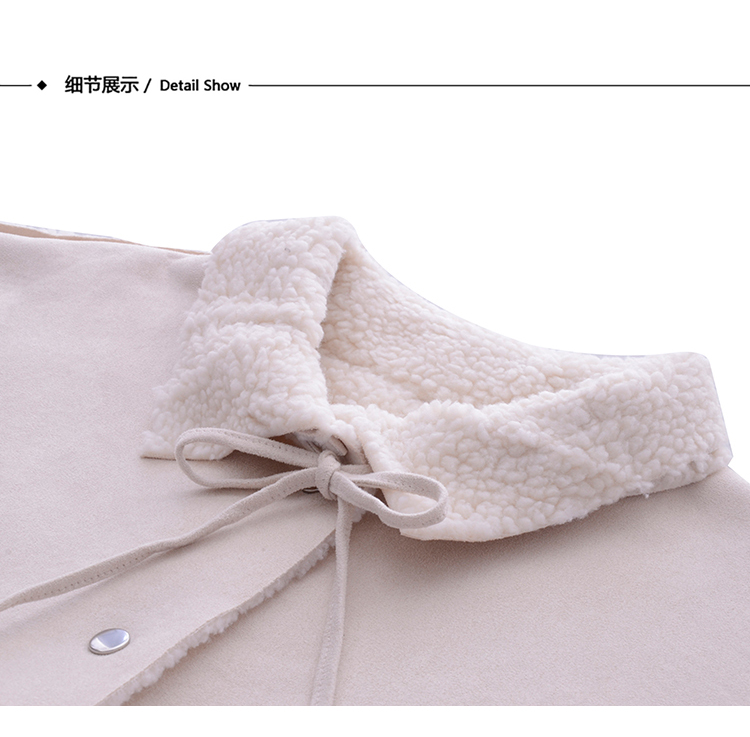 Áo khoác lông cừu nữ mùa đông 2018 mới mặc cotton hai mặt phiên bản Hàn Quốc của áo khoác da lộn dày dày áo phao lông vũ nữ dáng dài