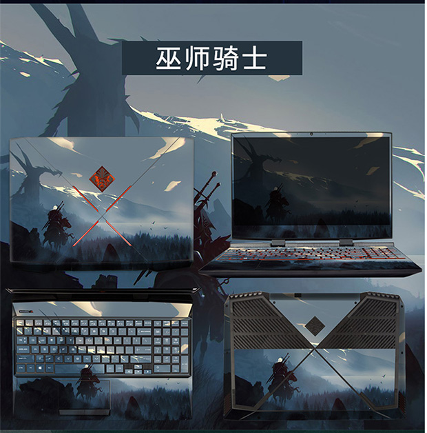 Máy tính xách tay HP Shadow Elf 5 Máy tính 15,6 inch Bộ phim 4 thế hệ đầy đủ cộng với cá tính đầy màu sắc đầy đủ bao gồm đầy đủ các phụ kiện tùy chỉnh vỏ bảo vệ chống trầy xước trang trí - Phụ kiện máy tính xách tay balo máy tính xách tay