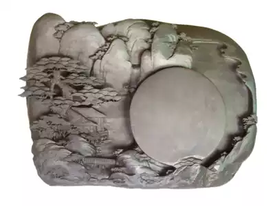 Duanyan Mazikeng carved Shanju inkstone collection gift Wenfang four treasures inkstone YNF Nanfei Inkstone Village]