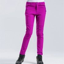 Jackets mens winter fleece plus thick waterproof and windproof outdoor hiking pants large size soft shell cold fleece pants women