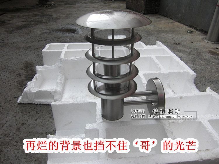 Factory direct stainless steel wall lamp Garden lamp Outdoor street lamp Corner lamp waterproof lamp Wall lamp Balcony lamp