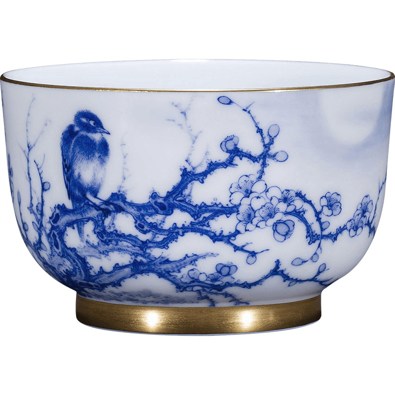 Holy big ceramic kung fu masters cup hand - made porcelain cups wheatgrass five - color sample tea cup all hand of jingdezhen tea service