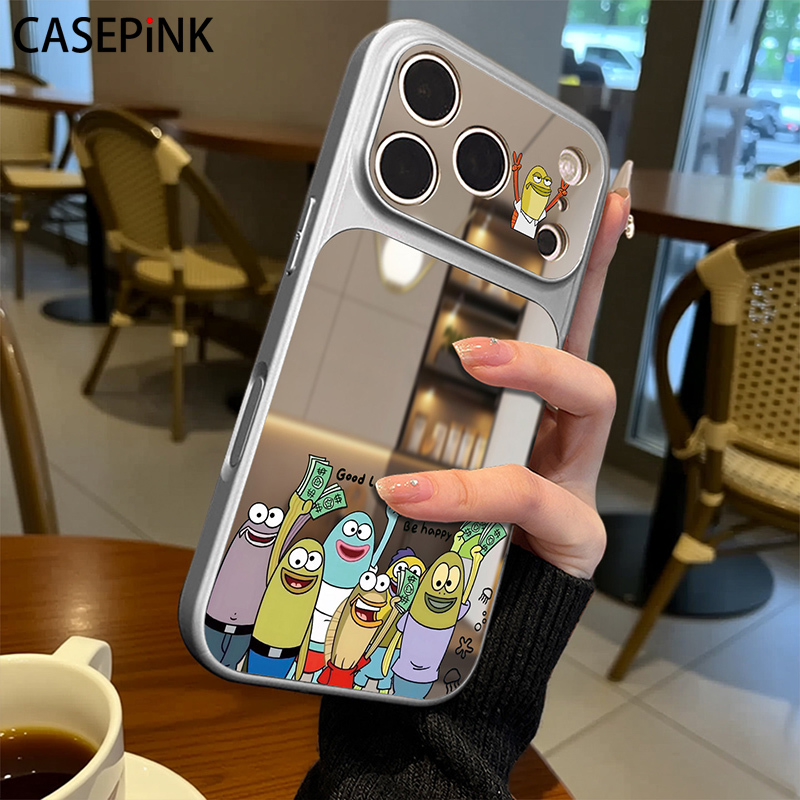 Suitable for iPhone 17 Pro Max Phone Case, 2026 New Popular Model, Exquisite Bikini Bottom Residents Design, Super Hot and Unique for Apple 16 Pro, Mirror Magnetic, Unique and Very Attractive, Full-Cover Anti-Drop Protective Case