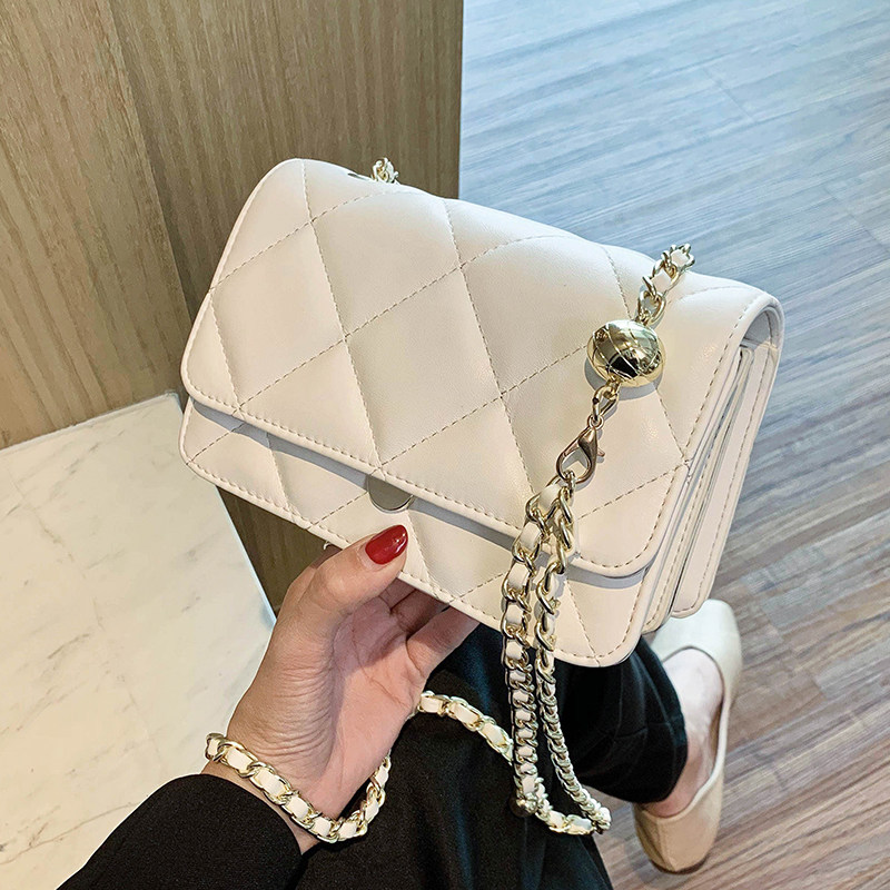 Niche design ladies chain small bag women's bag 2021 new trendy fashion all-match one-shoulder messenger bag small square bag