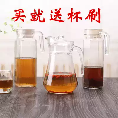 Glass Kettle ya zui hu with lid cold kettle mass household suit cold juice jug cold kettle heat-resistant thickening