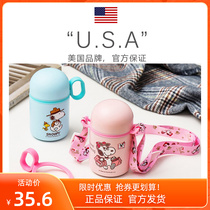 (Official) Snoopy Snobys portable 316 stainless steel insulated cup for men and women with mini straight drinks