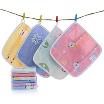 Xinbaili six-layer gauze square towel cotton handkerchief kindergarten children absorbent small square baby cotton cartoon