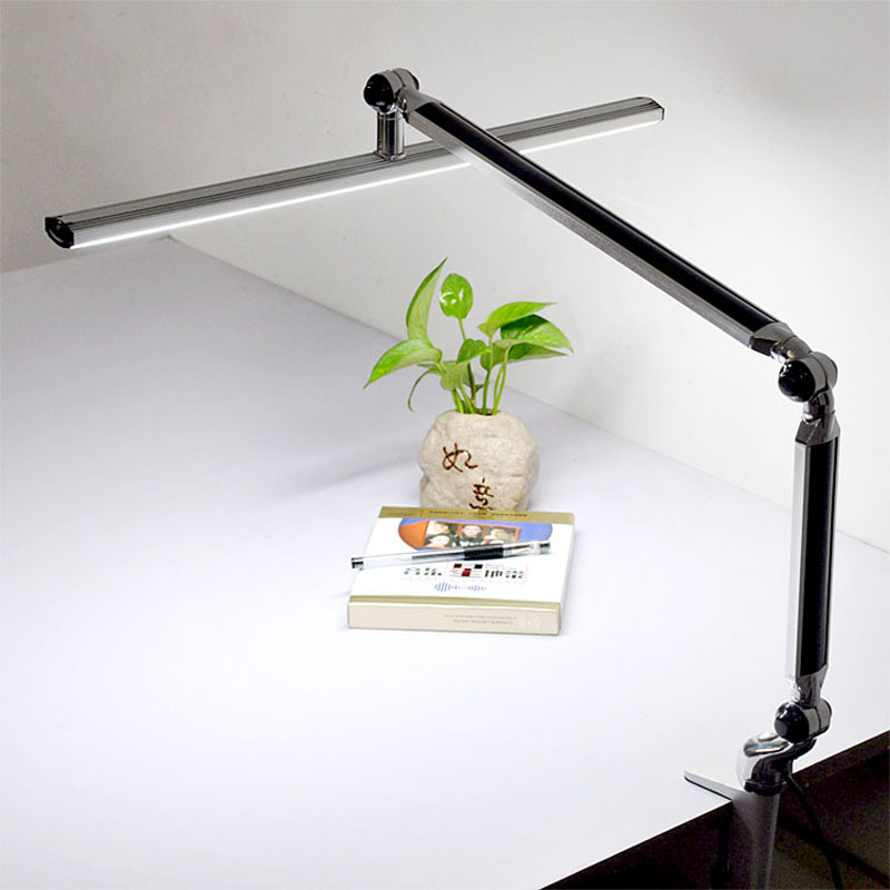 Creative long arm long strip folding design Drawing desk Office learning work Clip-on LED eye protection table lamp