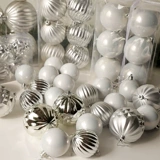 6-10 см серебристо-серый набор рождественских шаров особой формы, подвесные украшения для елки, рождественские украшения, подвесной шар, рождественский орнамент, подвесной шар