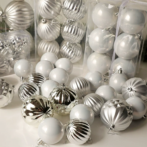 6-10 см серебристо-серый набор рождественских шаров особой формы, подвесные украшения для елки, рождественские украшения, подвесной шар, рождественский орнамент, подвесной шар