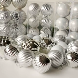 6-10 см серебристо-серый набор рождественских шаров особой формы, подвесные украшения для елки, рождественские украшения, подвесной шар, рождественский орнамент, подвесной шар