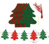 Рождественские украшения, праздничные принадлежности, флизелиновые елочные флажки, подвески-гирлянды, треугольные восьмигранные флаги, драпировки для торговых центров.