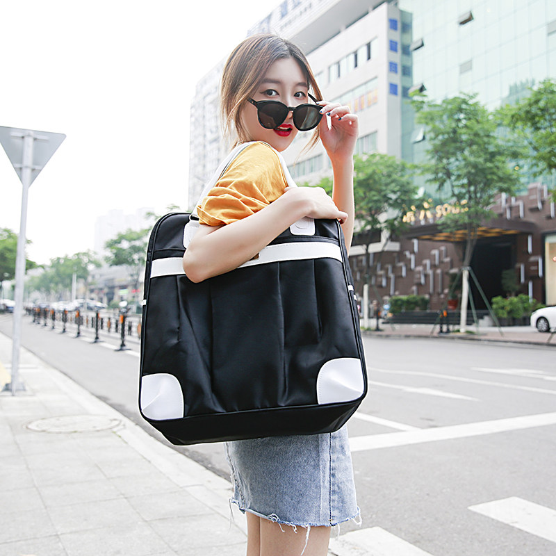 Travel Travel Folding Pack Carry-on Portable Suitcase Finishing Bag Waterproof Large Capacity Clothing Travel Cashier Bag Woman