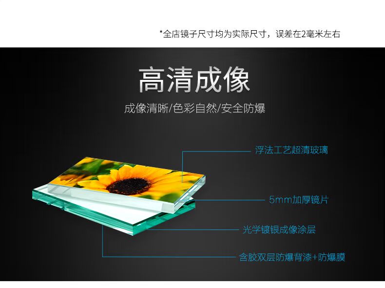 Gương hợp kim nhôm cơ thể đơn giản treo tường gương phòng ngủ dọc gương lớn phòng khách nhà phù hợp gương - Gương gương treo phòng tắm