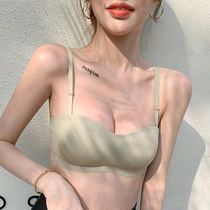 Ultra-thin underwear womens big breasts small summer bra without underwire adjustment type breast anti-sagging gathered bra