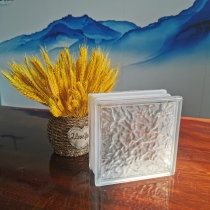 Jinghua ultra-white hollow glass brick partition wall curtain wall has good privacy and square ice shadow pattern is on sale