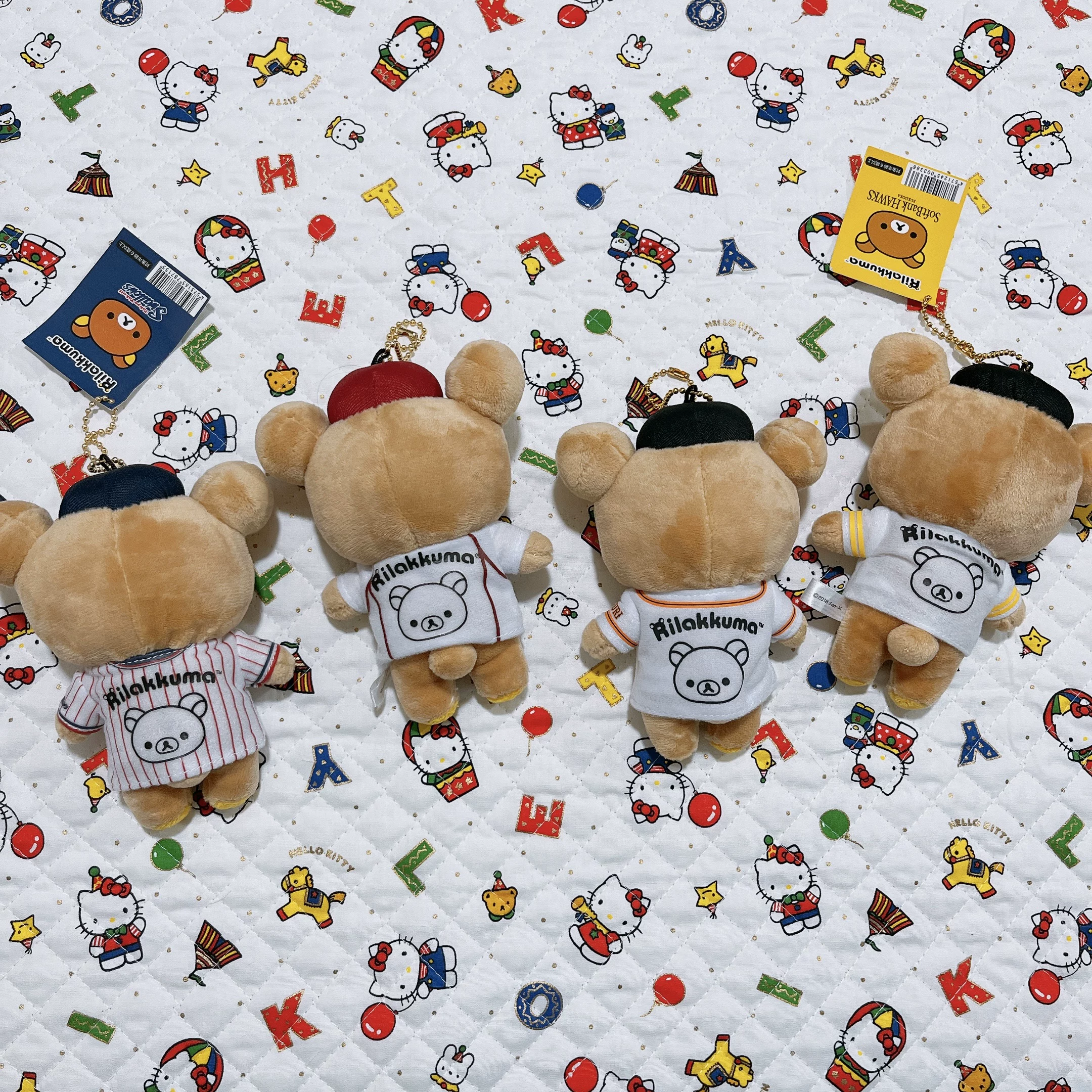 Япония Easy Bear RilakkumaHanshin Tiger Baseball Uniform Plush Pendant Xiong Brother