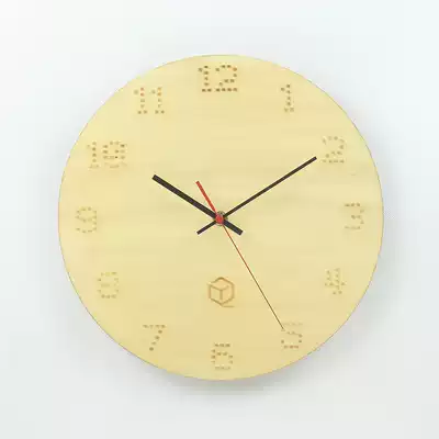 Wooden wall clock 12 inch clock Wooden wall clock 12 inch quartz clock pixel digital