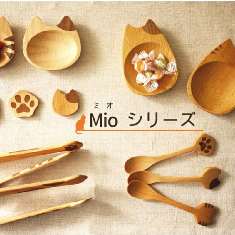 Japan Imports Cute Cat Mio Cat Cutlery Cuvette Petri Dish Seasoning Small Saucer of Martians Chopstick Rack Spoon