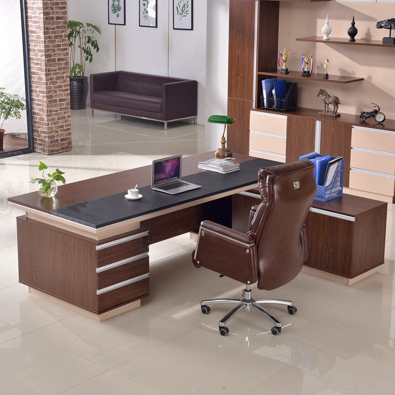 Bàn ghế văn phòng ông chủ đơn giản hiện đại bàn điều hành chủ tịch bàn quản lý bàn giám sát