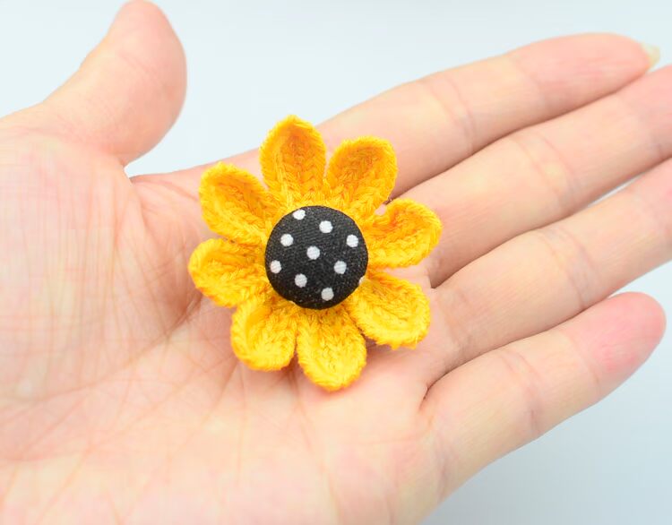 Handmade Sun Flower Zamatail Trẻ em Tóc Vòng Cô gái Đầu Hoa Phụ kiện Tóc Trẻ em Dây tóc Em bé Kẹp tóc Kẹp tóc cài tóc cô dâu