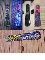 Snowboard board Japanese small tree gray all-round board flat flower board Park board long 153 men and women models