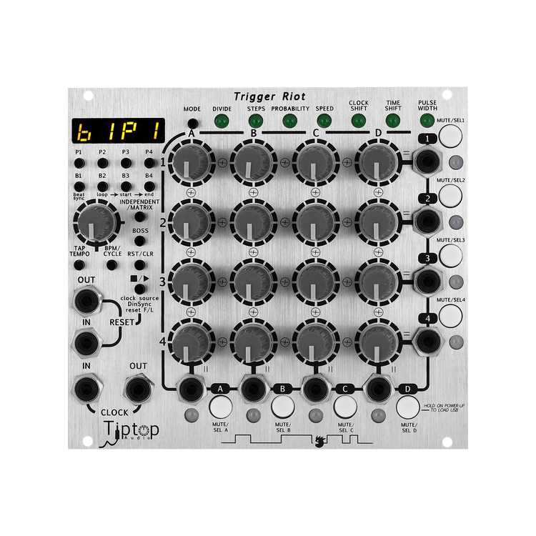 Tiptop Audio Trigger Riot Sequencer time Modular synths