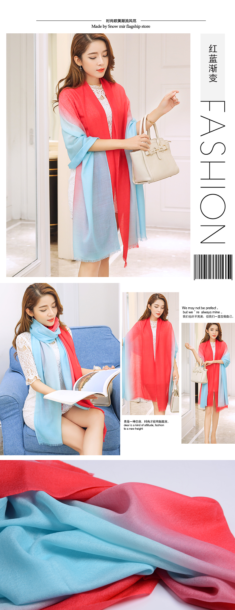 Foulard pour Femme en Laine - Ref 3161260 Image 21